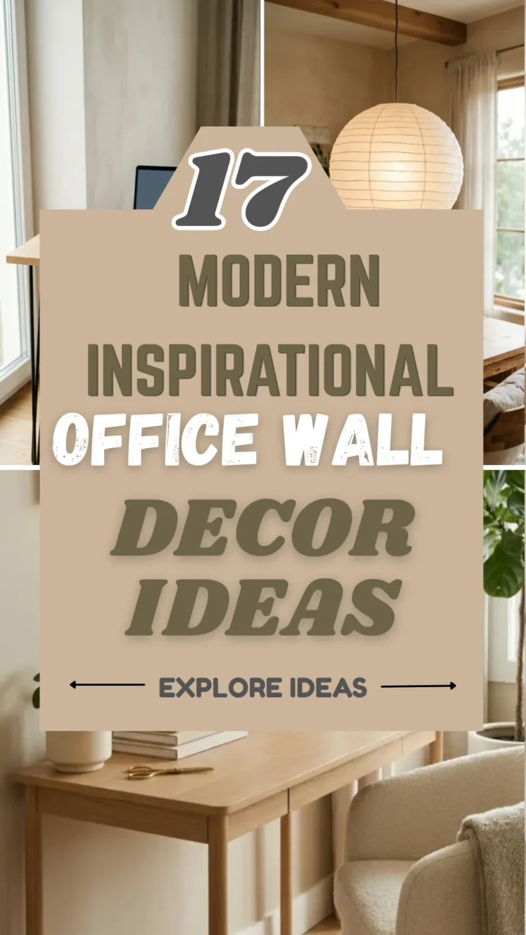 17 Modern Inspirational Office Wall Decor Ideas for a More Inspiring Workspace