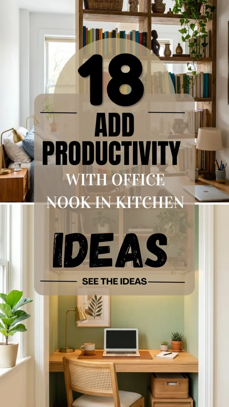 18 Add Productivity with Office Nook in Kitchen Ideas That Look Built-In