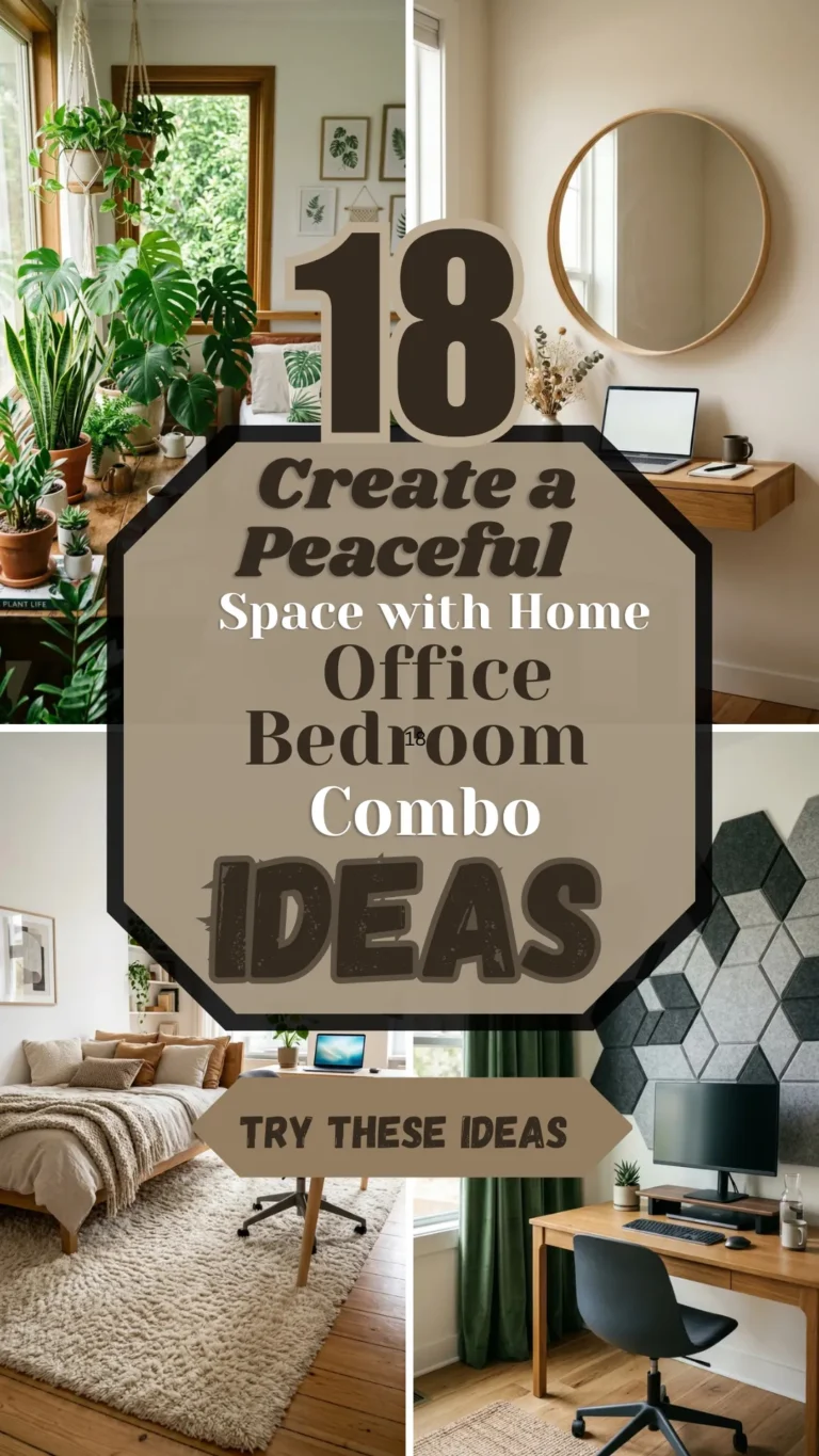 18 Create a Peaceful Space with Home Office Bedroom Combo Ideas