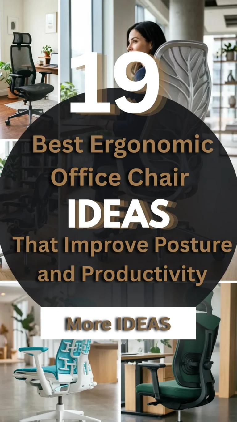 19 Best Ergonomic Office Chair Ideas That Improve Posture and Productivity