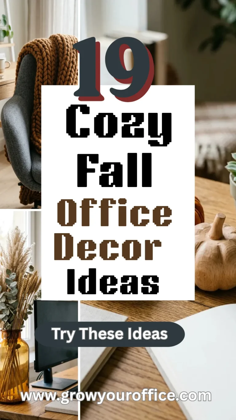 19 Cozy Fall Office Decor Ideas You’ll Love All Season Long