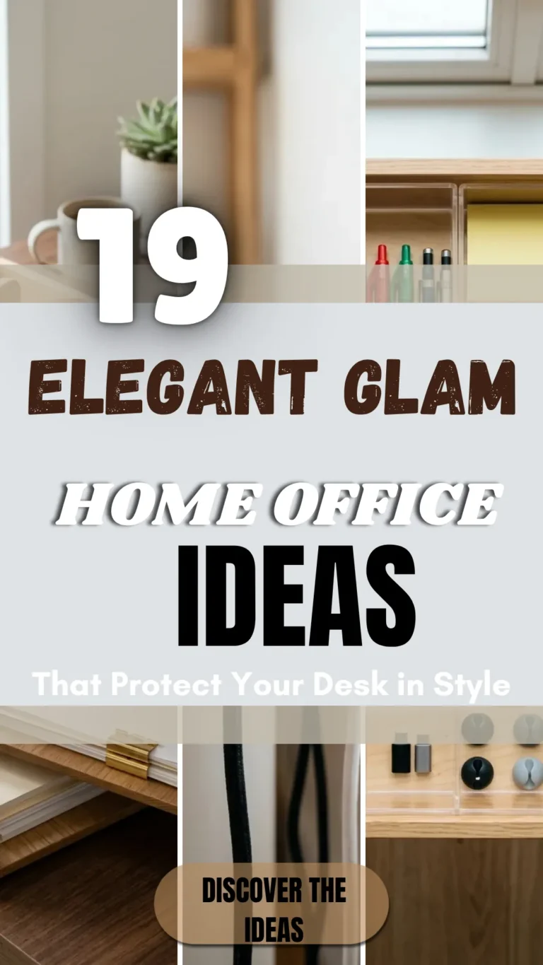 19 Elegant Glam Home Office Ideas That Look Designer-Made