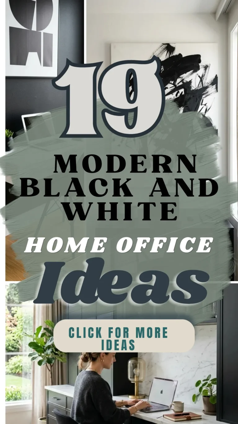 19 Modern Black and White Home Office Ideas You’ll Want to Copy