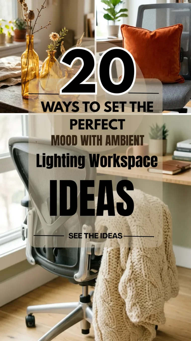 20 Ways to Set the Perfect Mood with Ambient Lighting Workspace Ideas