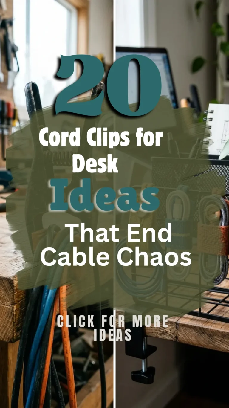 20 Cord Clips for Desk Ideas That End Cable Chaos for Good