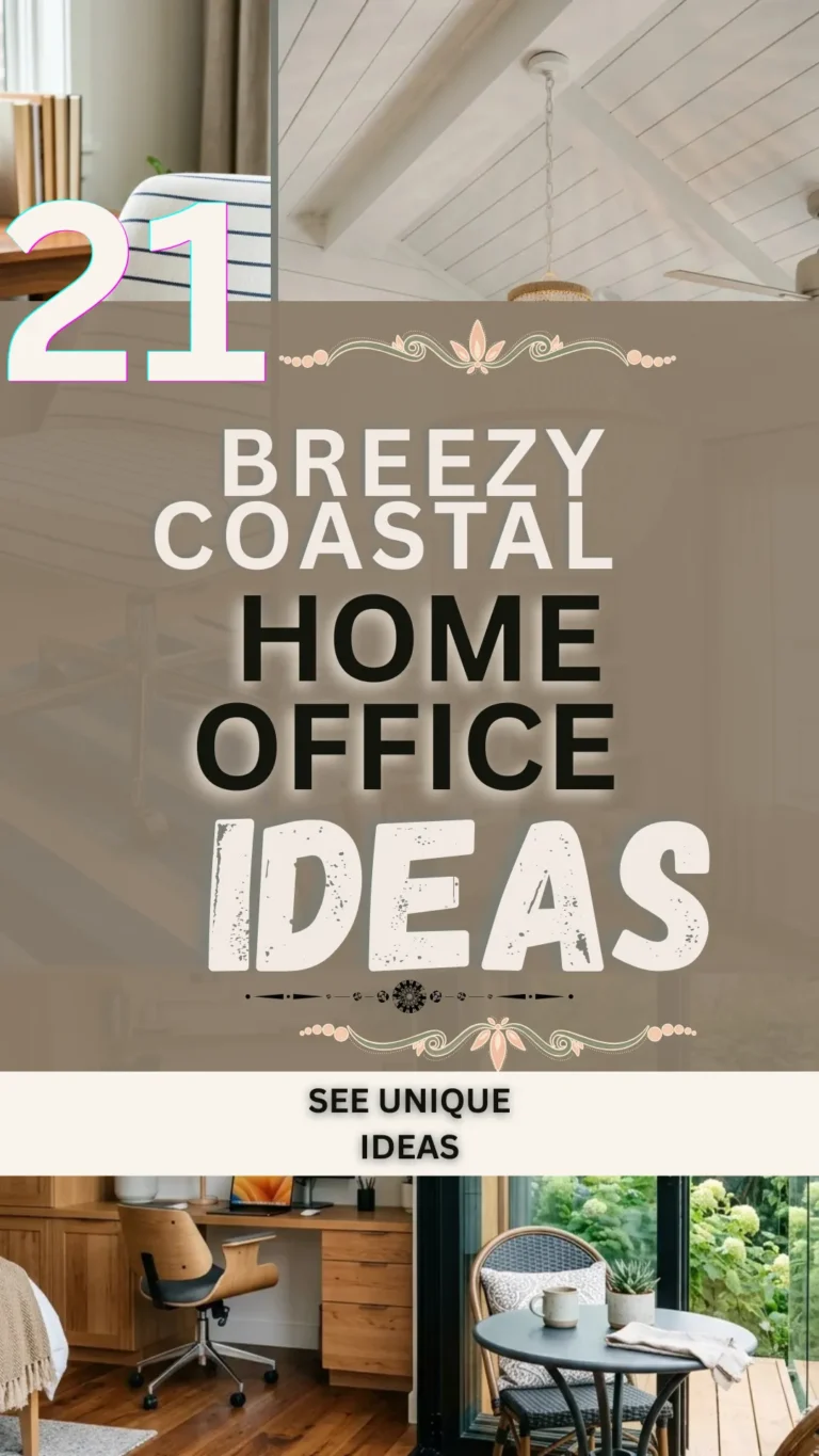 21 Breezy Coastal Home Office Ideas That Feel Fresh and Bright