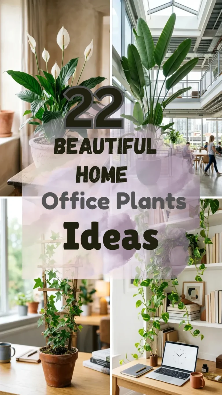 22 Beautiful Home Office Plants Ideas That Bring Life to Your Workspace