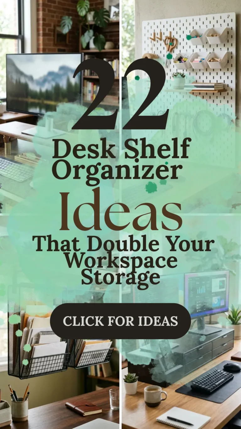 22 Desk Shelf Organizer Ideas That Double Your Workspace Storage