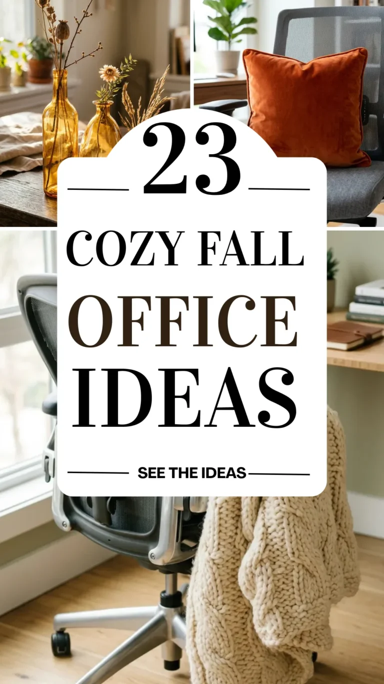 23 Cozy Fall Office Decor Ideas for a Warm and Inviting Workspace