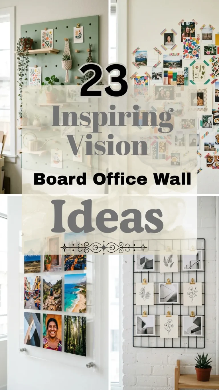 23 Inspiring Vision Board Office Wall Ideas to Keep Your Goals in Sight