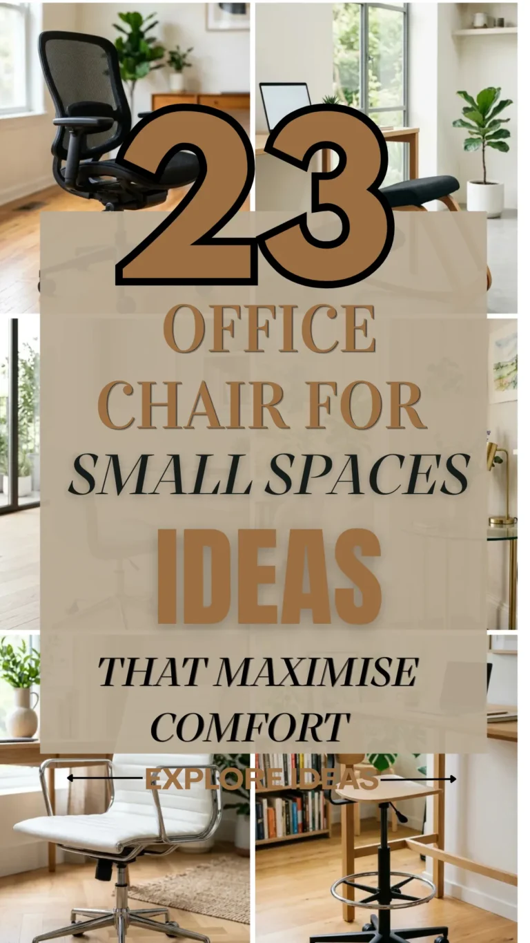 23 Office Chair for Small Spaces Ideas That Maximise Comfort Without Bulk