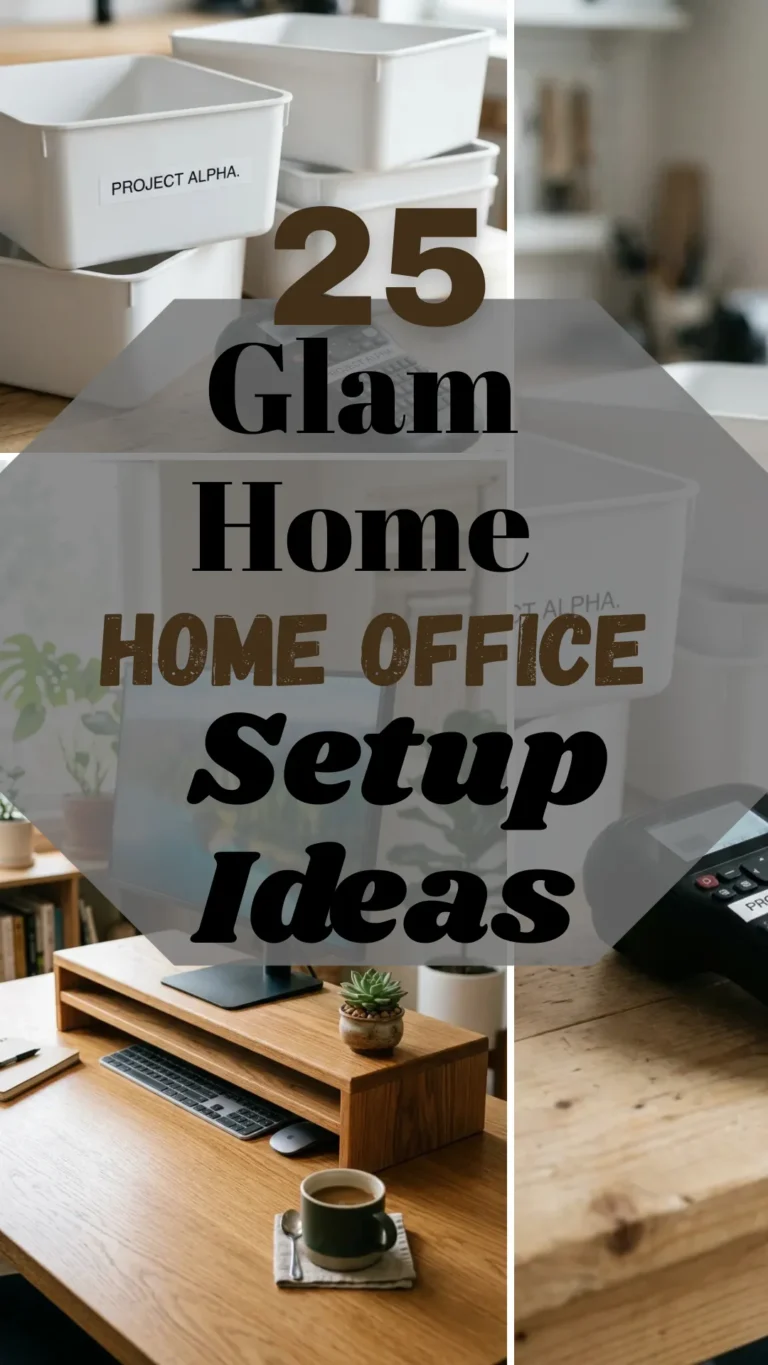 25 Glam Home Office Ideas That Feel Luxurious and Stylish