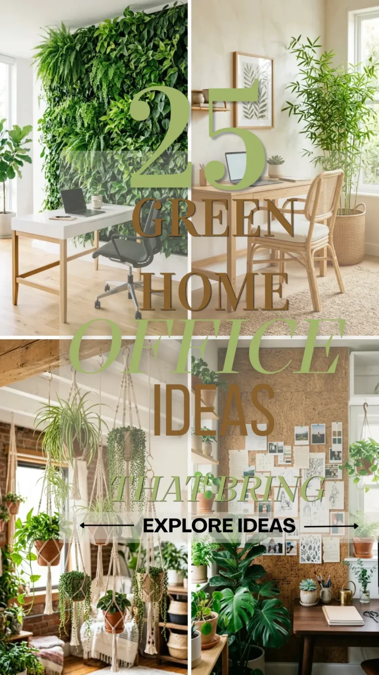 25 Green Home Office Ideas That Bring Nature Inside