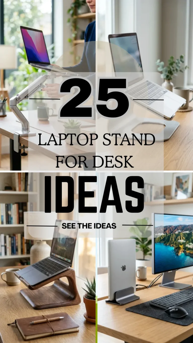 25 Laptop Stand for Desk Ideas That Improve Comfort and Productivity