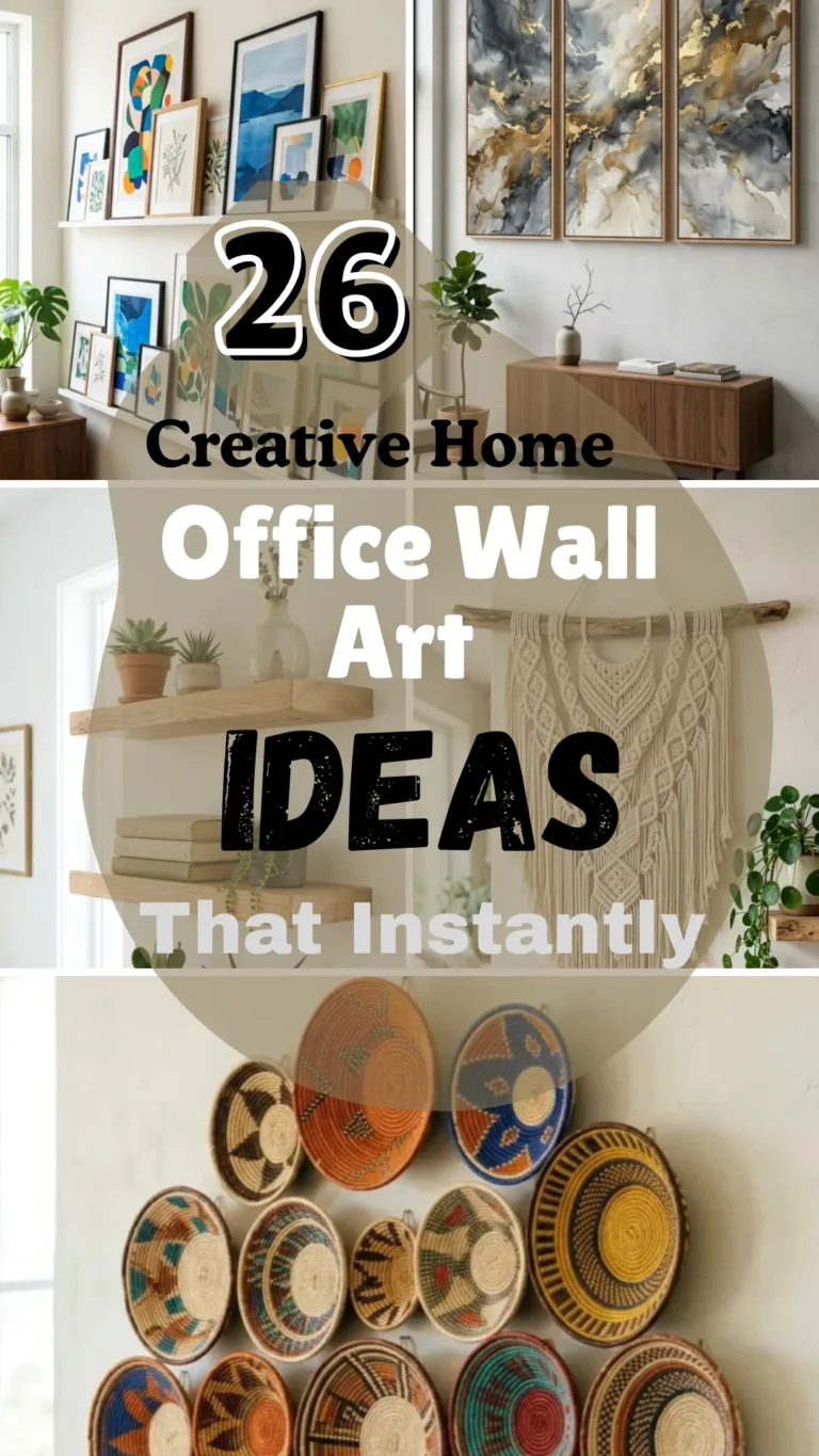 26 Creative Home Office Wall Art Ideas That Instantly Transform Blank Walls