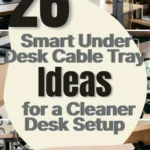 26 Smart Under Desk Cable Tray Ideas for a Cleaner Desk Setup